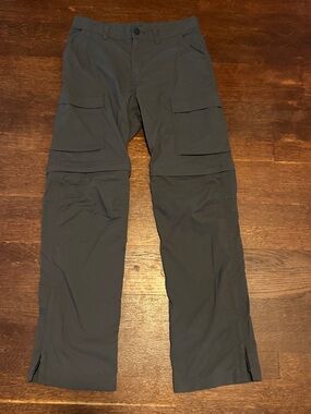 REI Olive Green Kids Cargo Convertible Pants